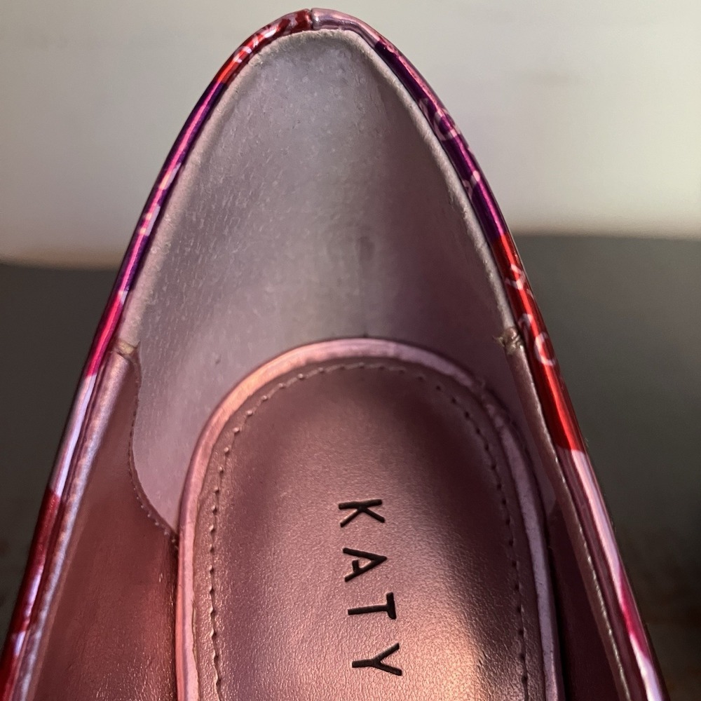 Katy Perry The Sissy Conversation Heart Pumps Size 7 Valentine Pink Purple Heels - Picture 9 of 11